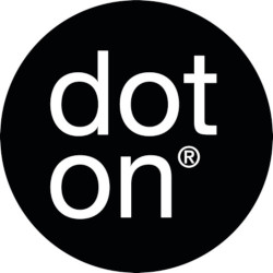 dot on Logo 250x250 - <span class="color-black">dot on (H, N2)</span><br>Abziehen, aufkleben, fertig!
