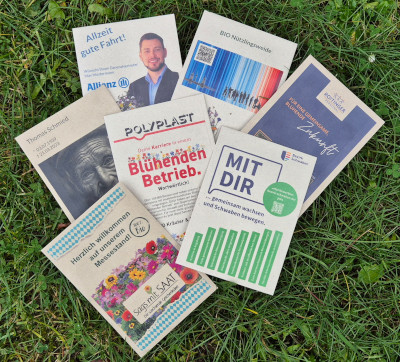 Logo sagmit saat produktbild - <span class="color-black">Sag´s mit Saat (H, N8)</span><br>Werbung, die wächst