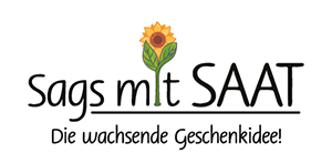 Logo sagmit saat schrift pfade - <span class="color-black">Sag´s mit Saat (H, N8)</span><br>Werbung, die wächst